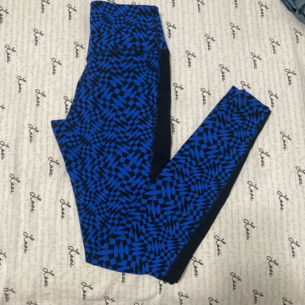 Nike legging very good condition blue and black.